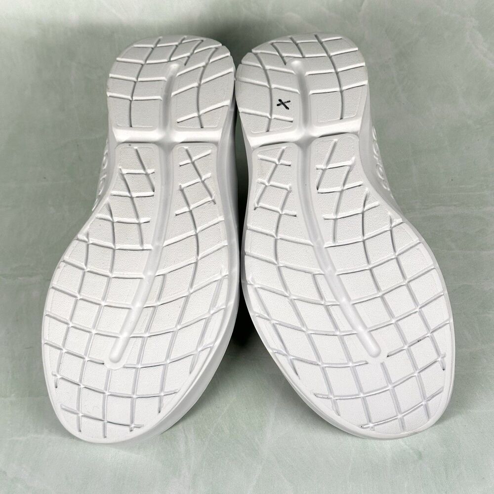 Oofos OOmg eeZee Low Womens 7.5 Shoes Slip On Taupe Comfort Recovery Gym Loafer - Picture 11 of 14